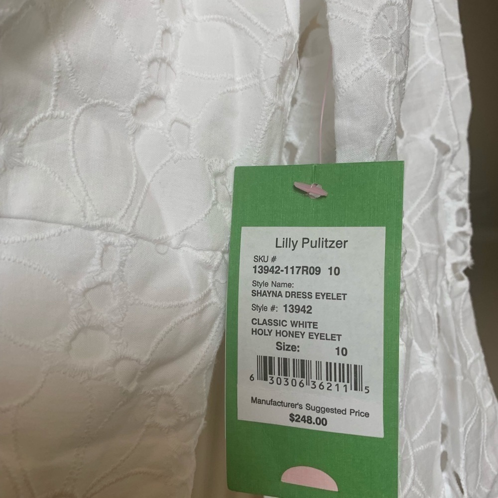 Lilly Pulitzer White Eyelet Shayna Dress - Picture 5 of 6